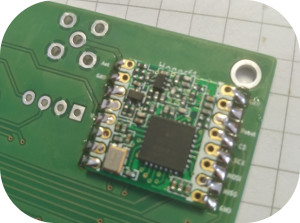 Shield with solderd HopeRF